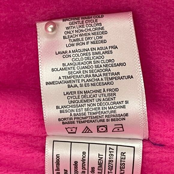 Wippette Kids NWT 18M Puffer Winter Coat Fleece Hood Pink Blue Baby With Tags - Picture 11 of 15